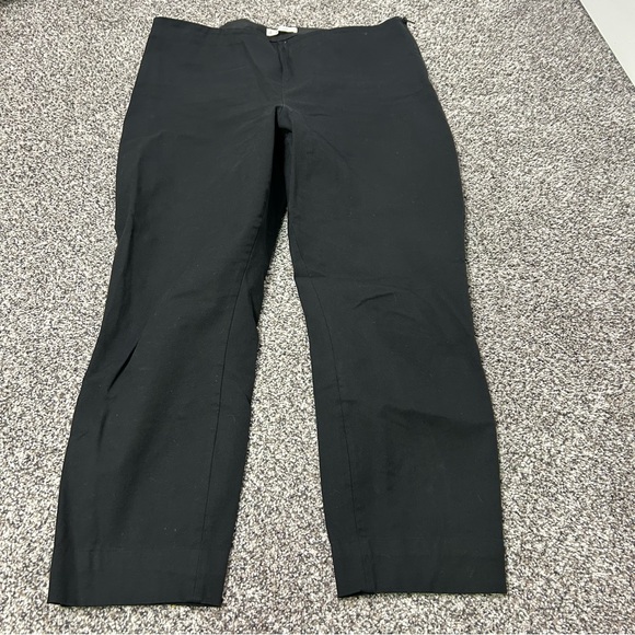 Everlane Pants - Everlane Pants Trousers Womens Size 16 The Work Pant Black Side-Zip Stretch